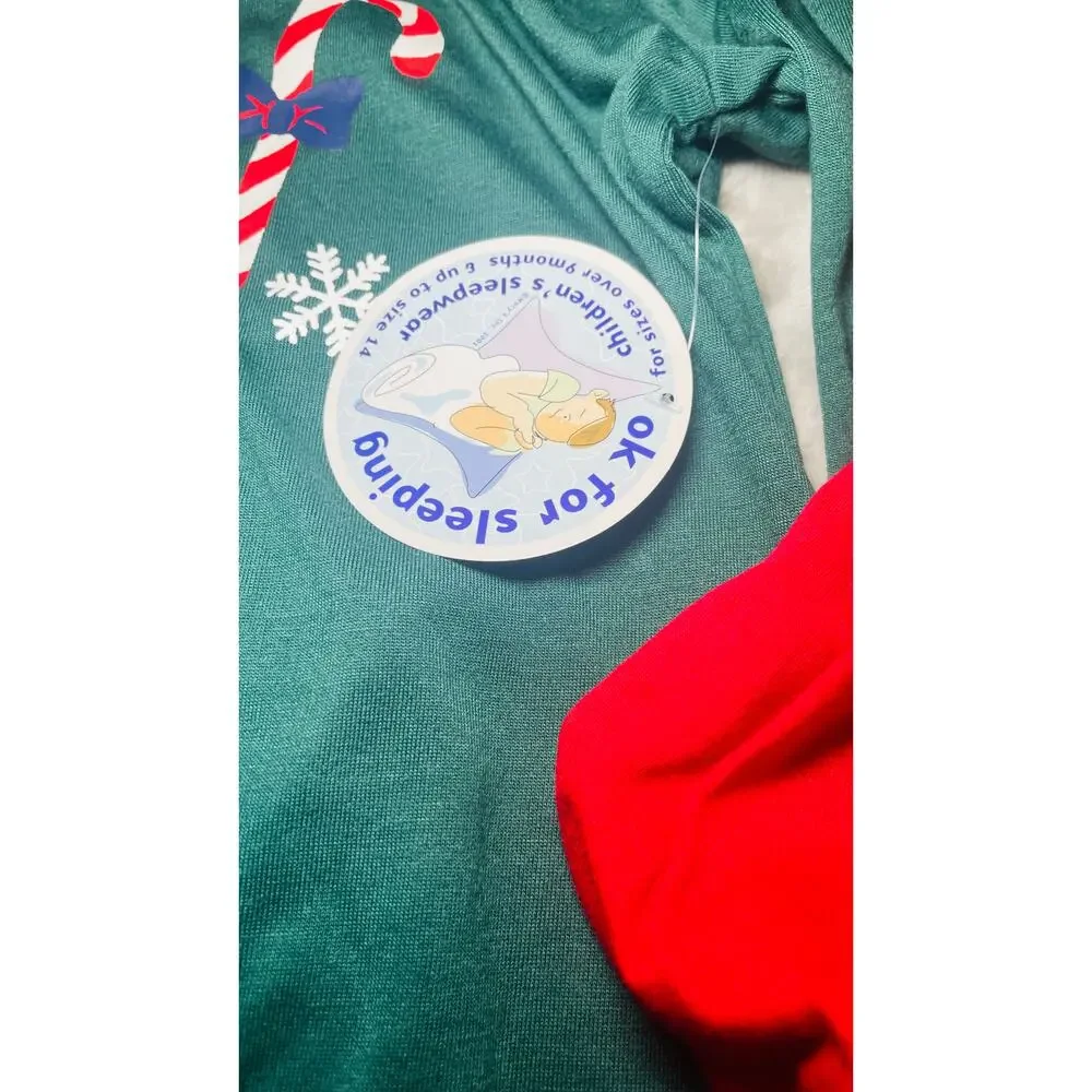 Family PJs Boys Size 8 Christmas Pajamas Lot of 2 Merry Elf Holiday Sets NWT